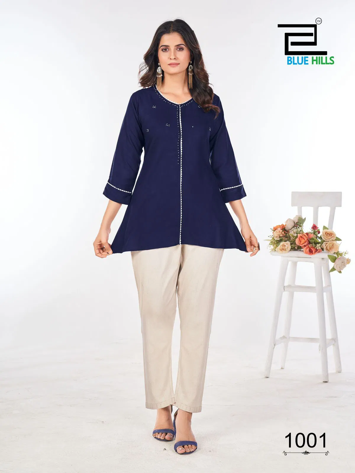 Flash By Blue Hills Rayon Designer Western Tops Exporters In India